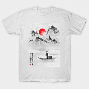 Japanese Bay Ink Wash T-Shirt